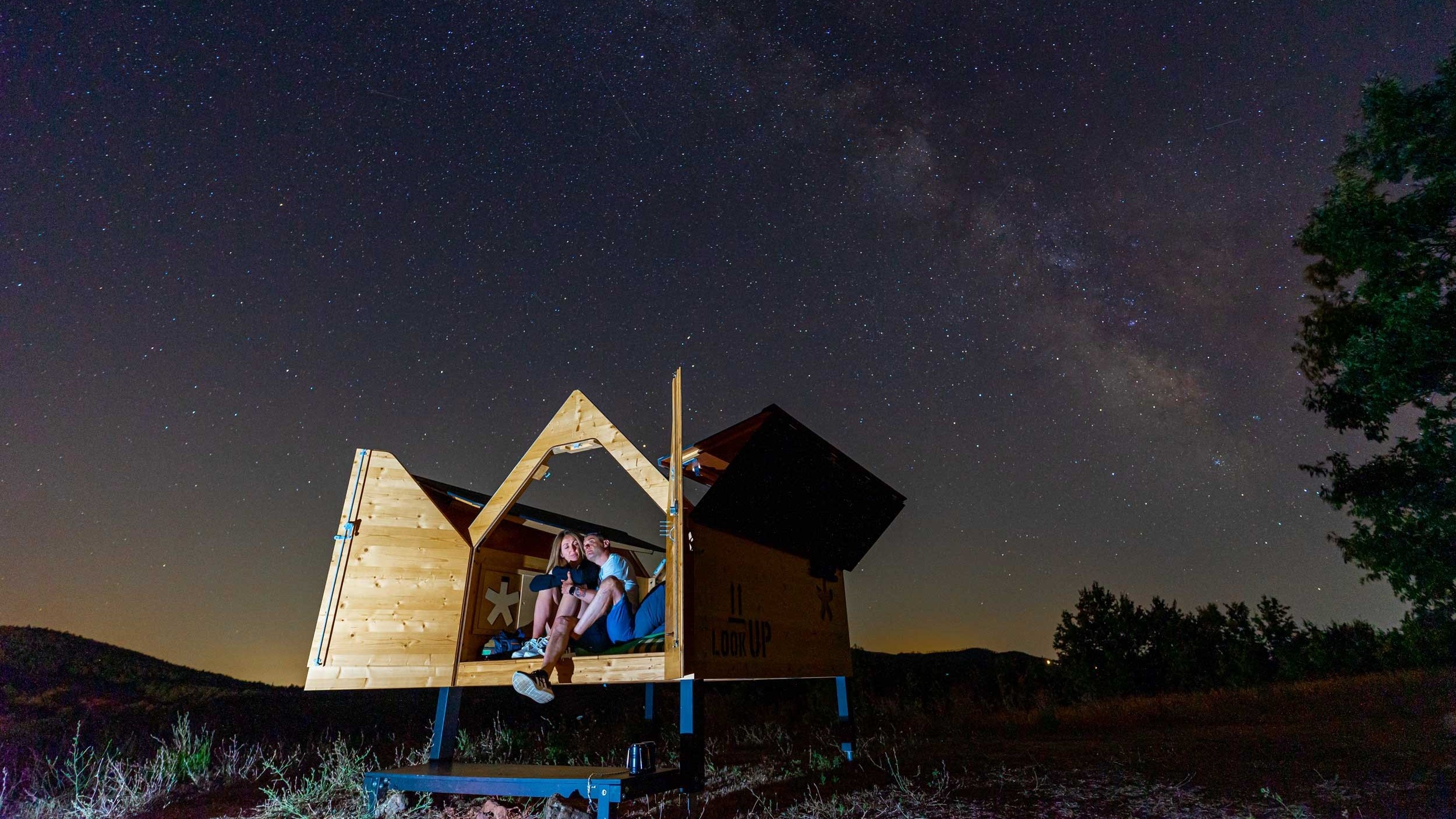 Dormire in una starsbox sotto le stelle