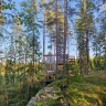 Dormire nella foresta di Kuopio in Finlandia