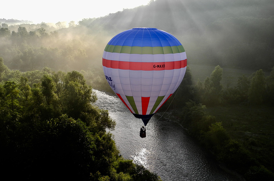 Giro in Mongolfiera vicino Cuneo