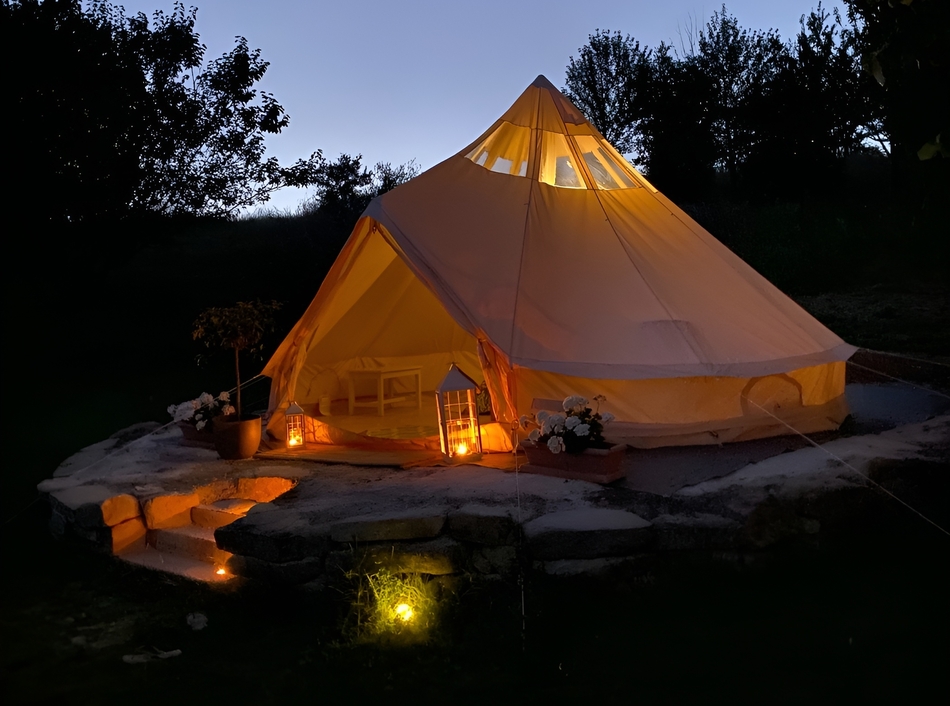 Tenda Glamping nel Parco dei Monti Sibillini