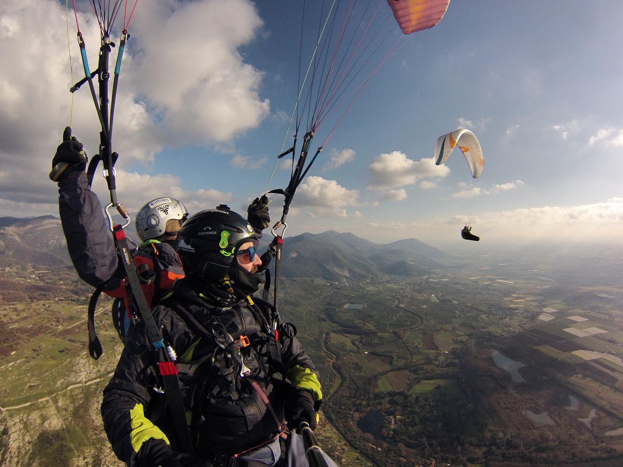 Volo in Parapendio a Roccasecca nel Lazio